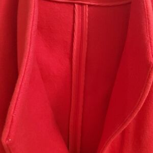 Elegant Red Pea Coat for Women